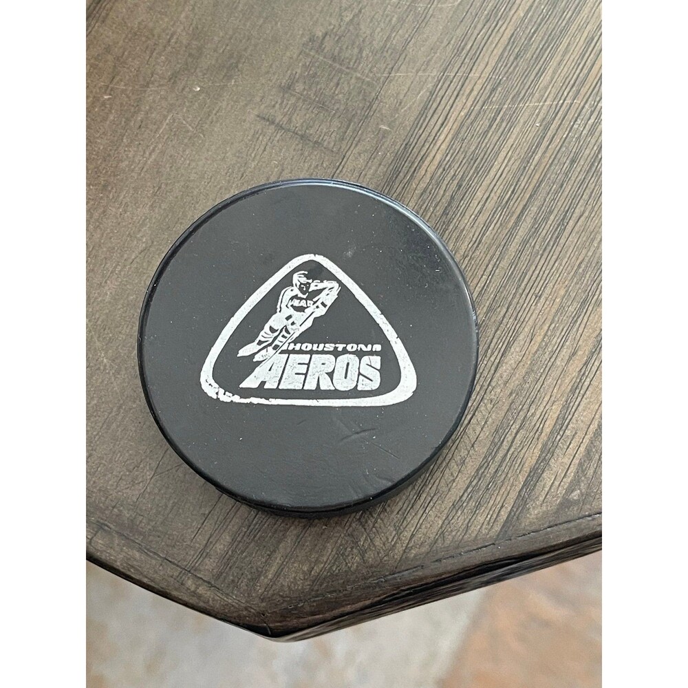 VTG Houston Aeros hockey puck